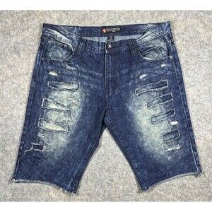 Southpole Distressed Baggy Jean Shorts Men’s 38 (Measures 40) Faded Y2K Hip Hop